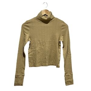 NWT American Eagle Women’s Cropped Mockneck Long Sleeve Sz S